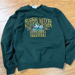 Champion Notre Dame Irish pullover green size M